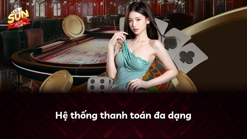 Hệ thống thanh toán đa dạng